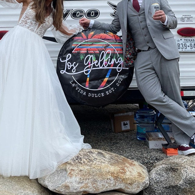 Custom spare tire cover