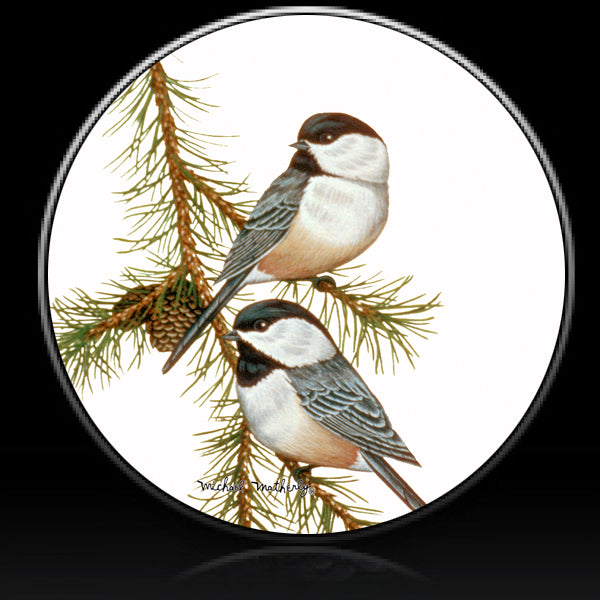 bird chicadee spare tire cover