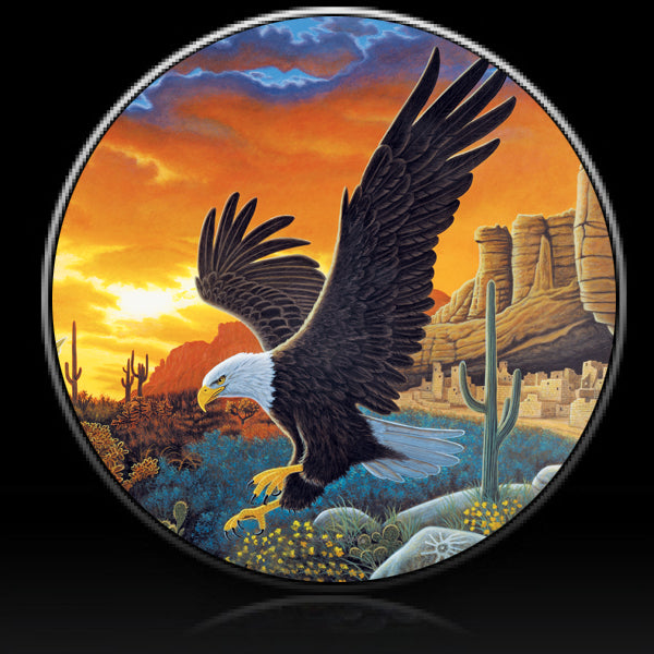 Eagle sky messenger desert spare tire cover