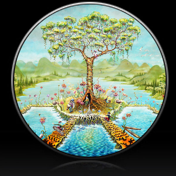 Gnome Island spare tire cover