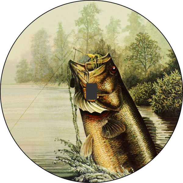 Fish Bass Spare Tire Cover Michael Matherly©-Custom made to your exact tire size