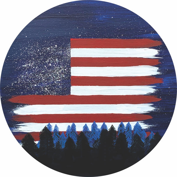 Flag Forest Spare Tire Cover-Custom made to your exact tire size