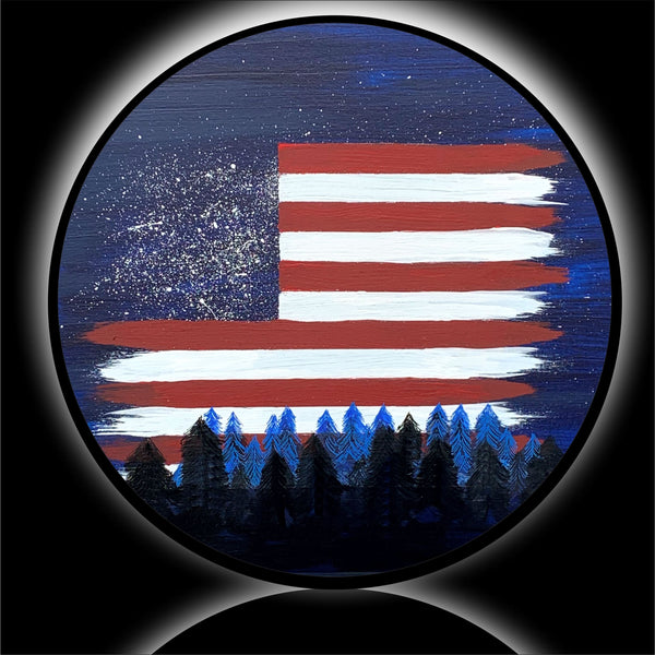 Flag Forest spare tire cover