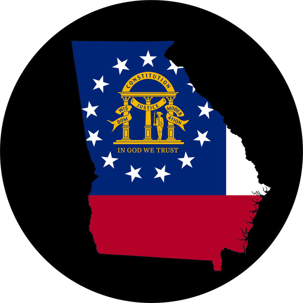 Georgia Flag Spare Tire Cover