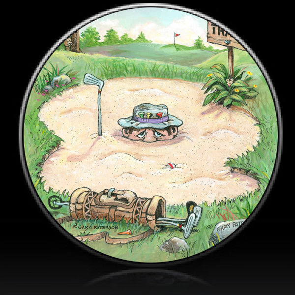 Golf sand trap spare tire cover