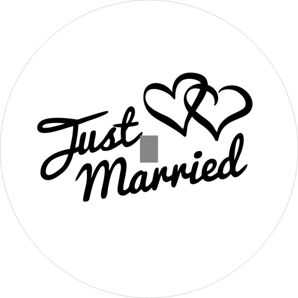 Just Married Spare Tire Cover-Custom made to your exact tire size