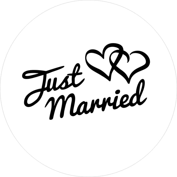 Just Married Spare Tire Cover-Custom made to your exact tire size