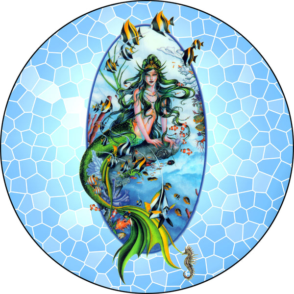 Mermaid Spare Tire Cover Mike Dubois©-custom made to your exact tire size