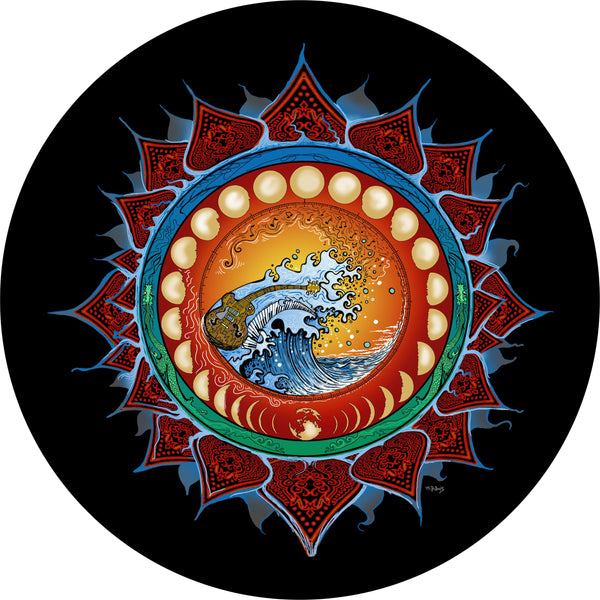 Moon Phases Spare Tire Cover Mike Dubois©-Custom made to your exact tire size