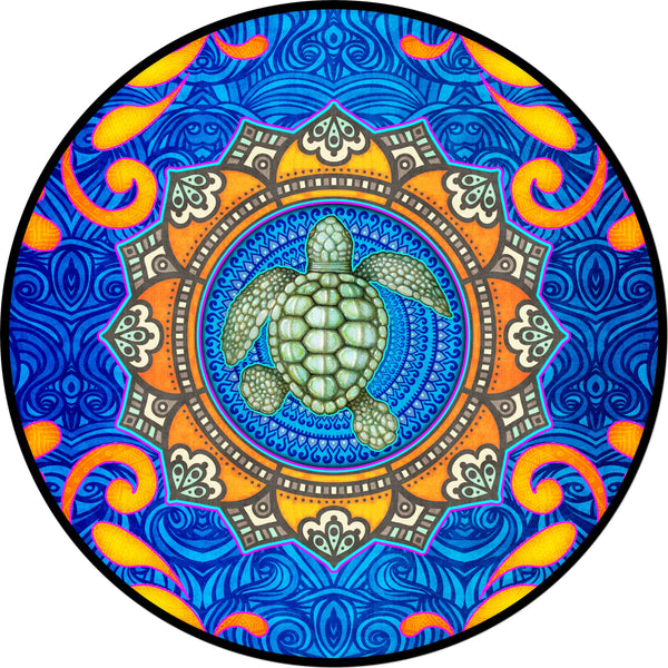 Turtle Mystical Sea Spare Tire Cover Dan Morris©-Custom made to your exact tire size
