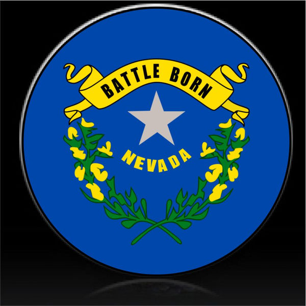 Nevada Flag Spare Tire Cover