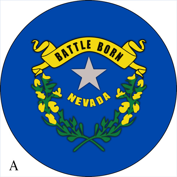 Nevada Flag Spare Tire Cover