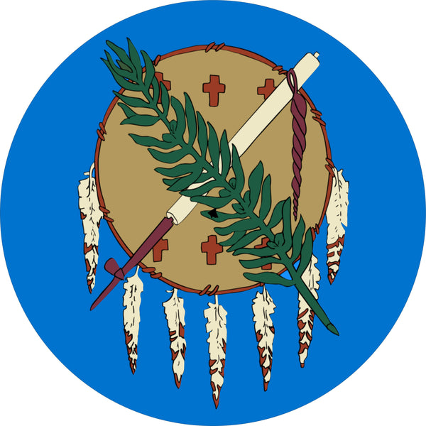 Oklahoma Flag Spare Tire Cover-Custom made to your exact tire size