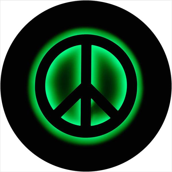 Peace Green Spare Tire Cover-Custom made to your exact tire size