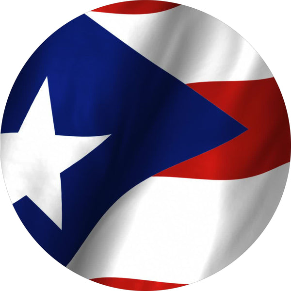 Puerto Rico Flag Spare Tire Cover-Custom made to your exact tire size