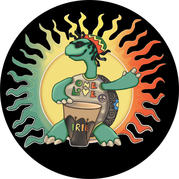 Turtle Drummer Spare Tire Cover Kathleen Kemmerling©-Custom made to your tire size