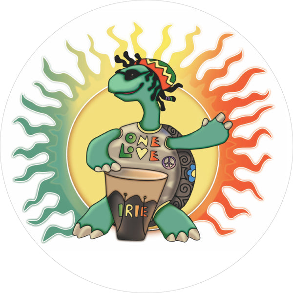 Turtle Drummer Spare Tire Cover Kathleen Kemmerling©-Custom made to your tire size