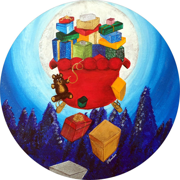 Santa Sleigh Spare Tire Cover-Custom made to your exact tire size