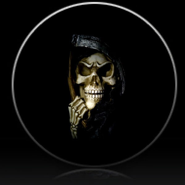 Skull grim reaper spare tire cover
