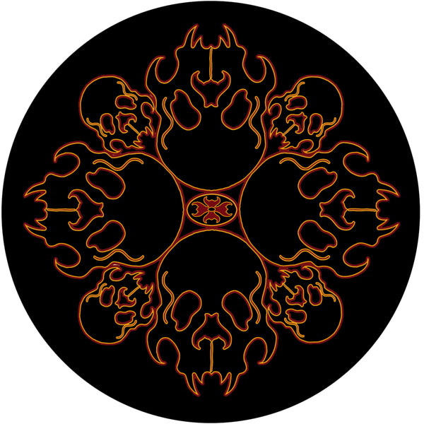 Skull Mandala Spare Tire Cover Mike Dubois©-Custom made to your exact tire size