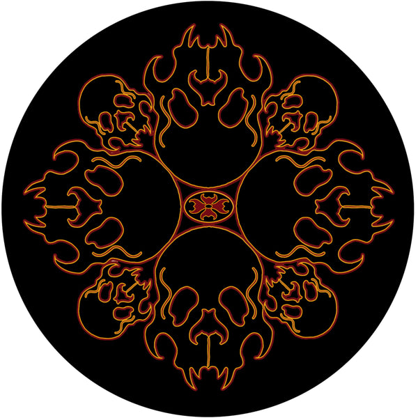 Skull Mandala Spare Tire Cover Mike Dubois©-Custom made to your exact tire size