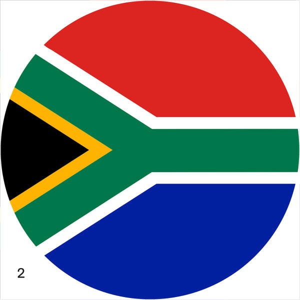 South Africa Flag Spare Tire Cover-Custom made to your exact tire size