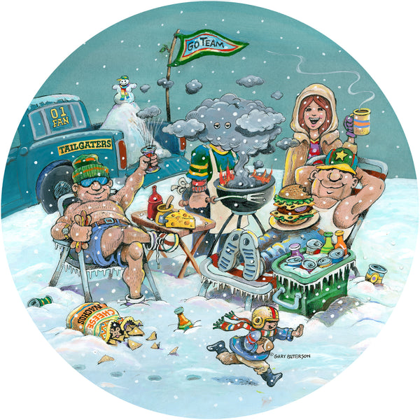Sports Enthusiasts Tailgaters Spare Tire Cover Gary Patterson©-Custom made to your exact tire size