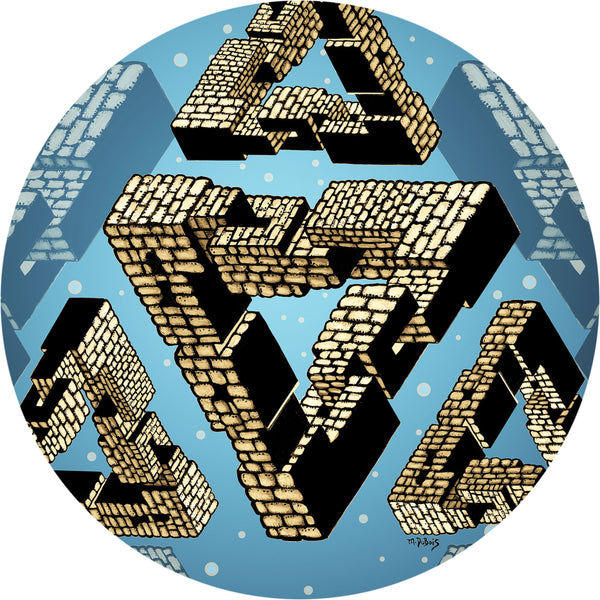 Triangle Illusion Spare Tire Cover Mike Dubois©-Custom made to your exact tire size