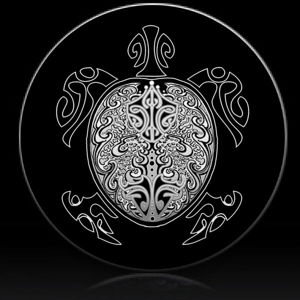 White turtle spare tire cover