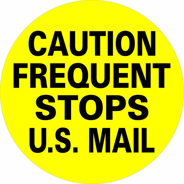 US Mail Caution Frequent Stops 4" Lettering Spare Tire Cover-Custom made to your exact tire size