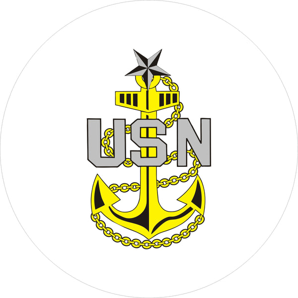 US Navy USN Senior Chief Spare Tire Cover-Custom made to your exact tire size