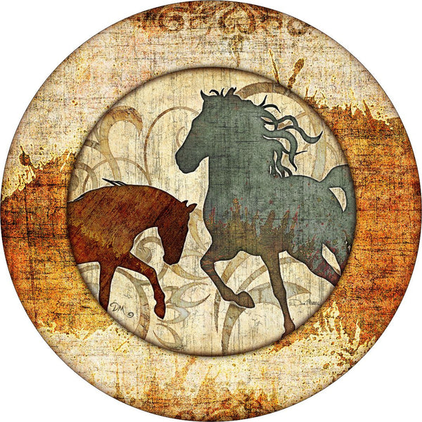 Horse Unbridled Spare Tire Cover Dan Morris©-Custom made to your exact tire size