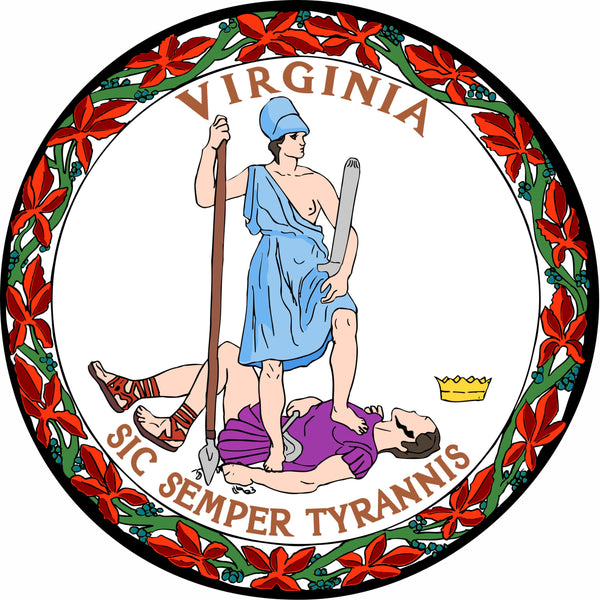 Virginia Flag Spare Tire Cover-Custom made to your exact tire size