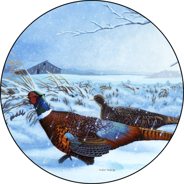 Pheasants Spare Tire Cover Michael Matherly©-Custom made to your tire size
