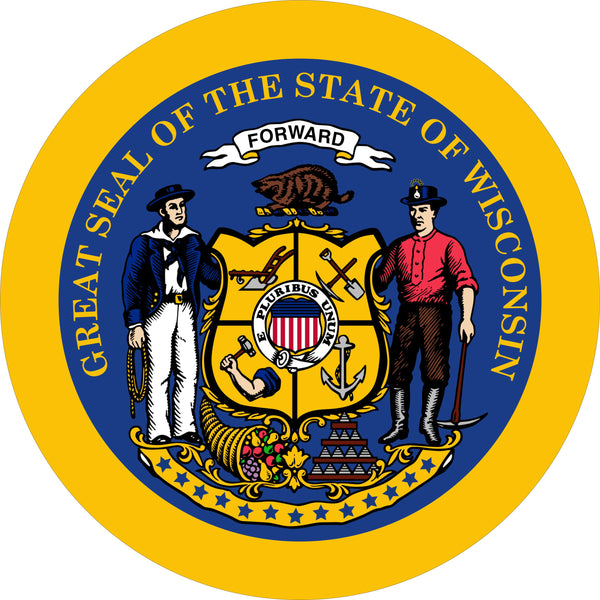 Wisconsin Flag Spare Tire Cover-Custom made to your exact tire size