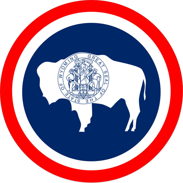 Wyoming Flag Spare Tire Cover-Custom made to your exact tire size