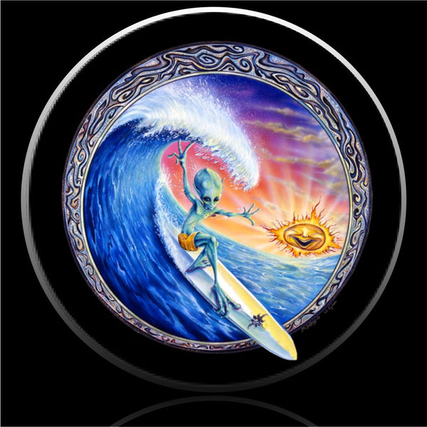 alien surfing spare tire cover