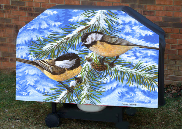 Bird Little Feathers bbq grill cover