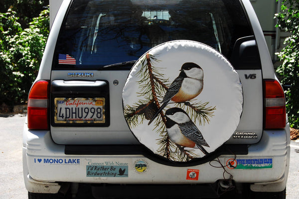 Birds Chic and dee Spare Tire Cover Michael Matherly©-Custom made to your exact tire size