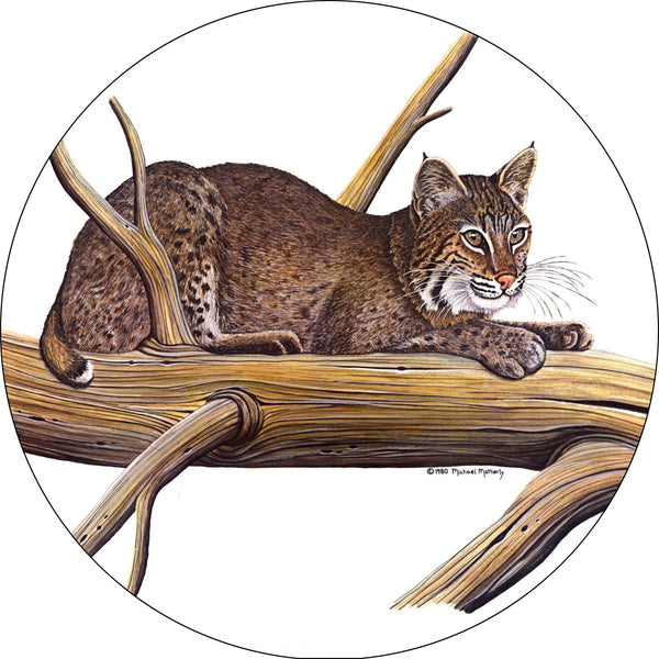Bobcat On The Lookout Spare Tire Cover Michael Matherly©-Custom made to your exact tire size