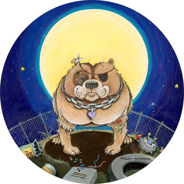 Bull Dog Bad to the bone Spare Tire Cover Gary Patterson©-Custom made to your exact tire size