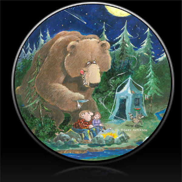 Bear camper appetizer spare tire cover