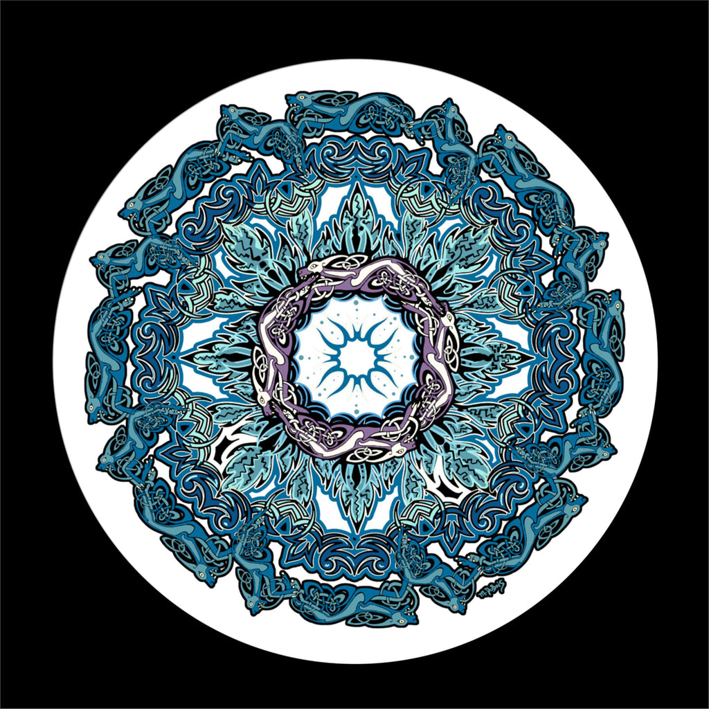 Celtic mandala spare tire cover