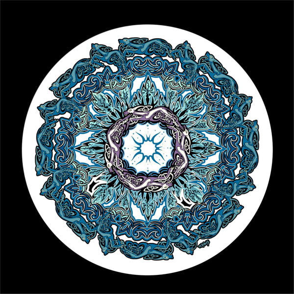 Celtic mandala spare tire cover
