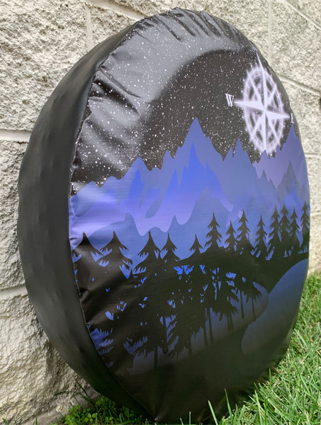 Compass Moon Spare Tire Cover -Custom made to your exact tire size