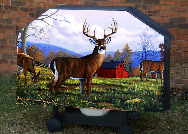 deer secrets unaware bbq grill cover