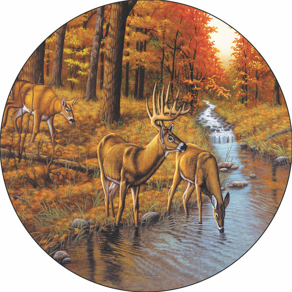 Deer Symonds Creek Spare Tire Cover Michael Matherly©-Custom made to your exact tire size