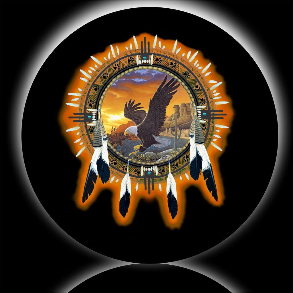 Dreamcatcher eagle spare tire cover