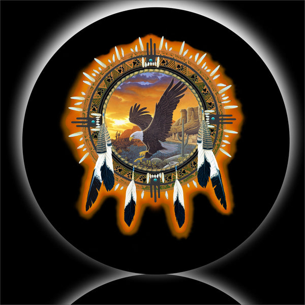 Dreamcatcher eagle spare tire cover