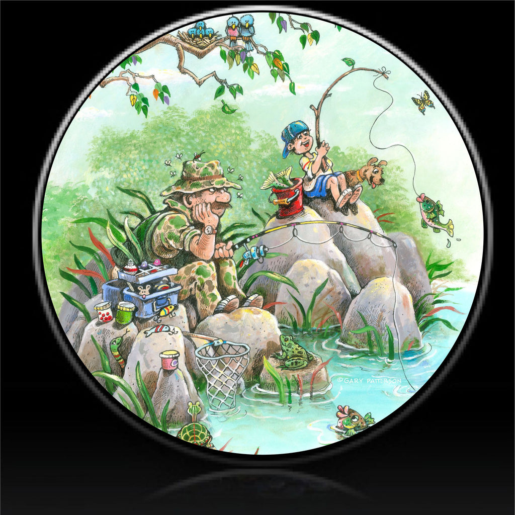 Fish beginners luck spare tire cover